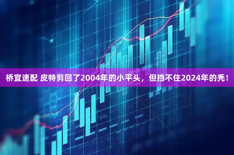 桥宜速配 皮特剪回了2004年的小平头，但挡不住2024年的秃！