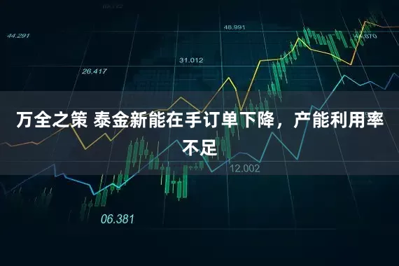 万全之策 泰金新能在手订单下降，产能利用率不足